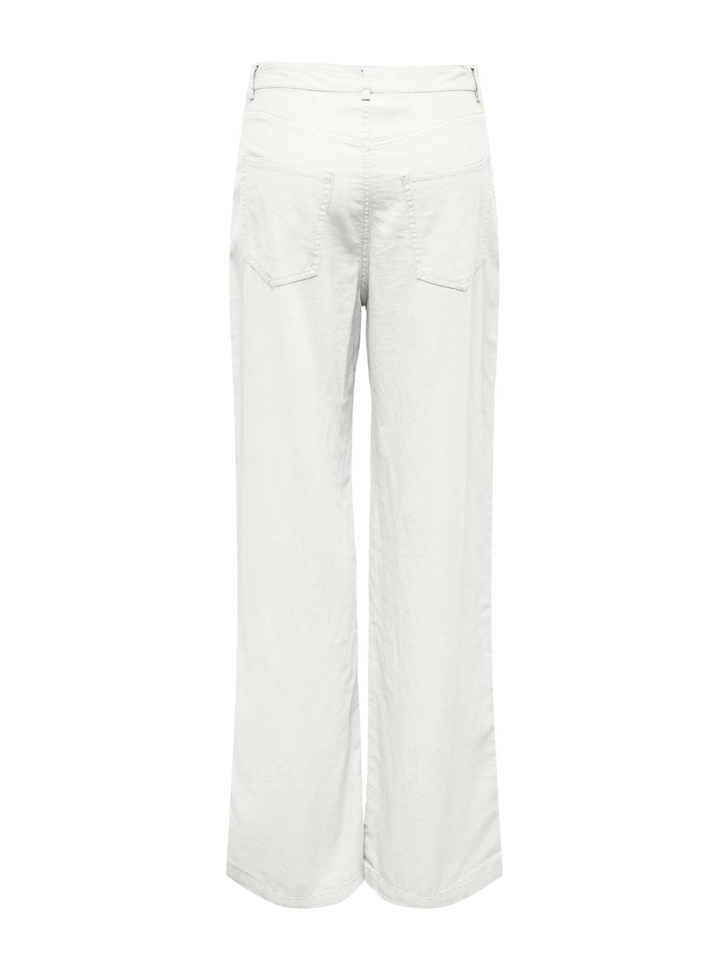 ONLY Wide leg Trousers 'ONLHOPE-CARO' in White