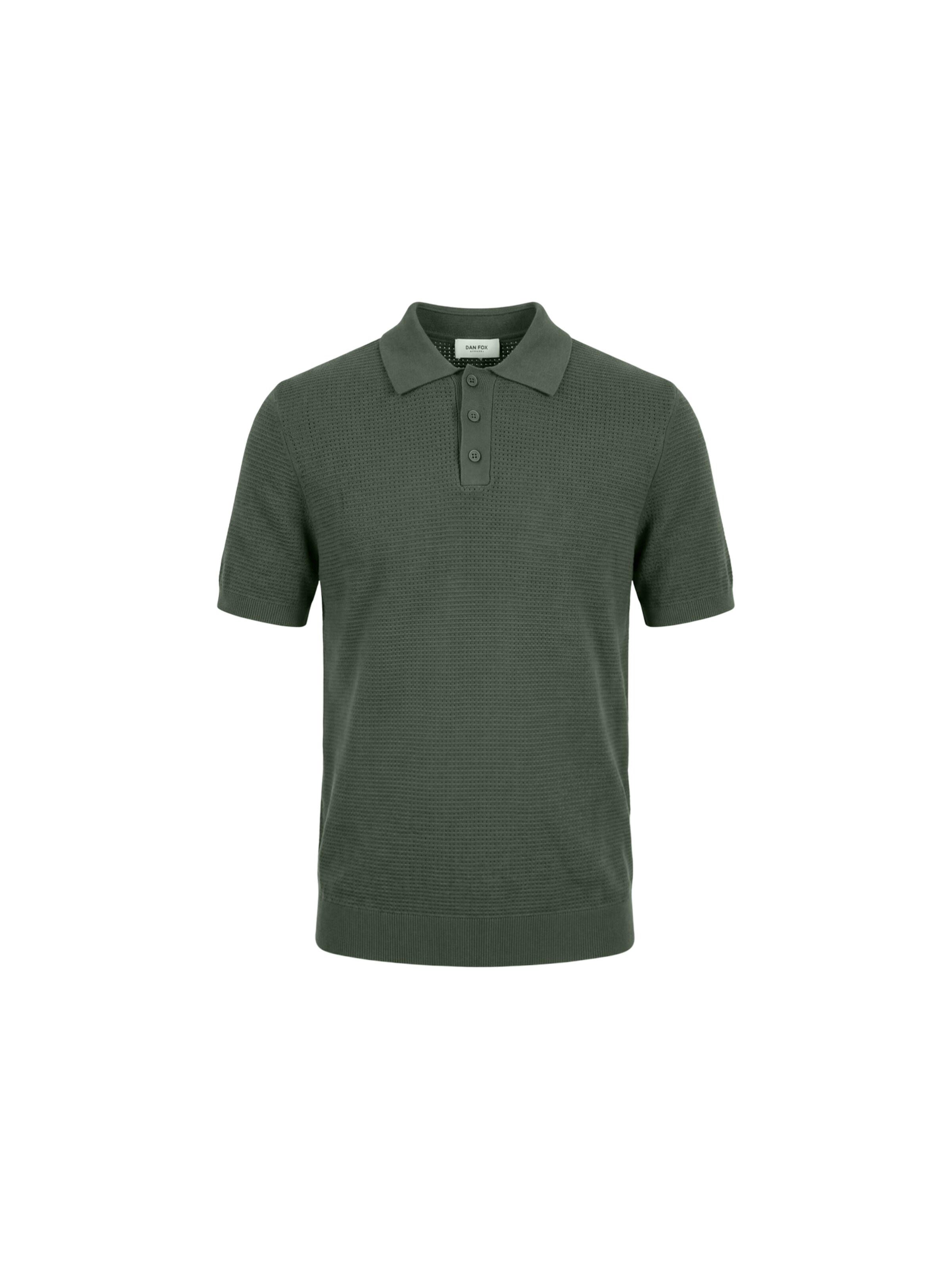 DAN FOX APPAREL Majica 'Tristan' veličine S u tamno zelena, Pregled proizvoda