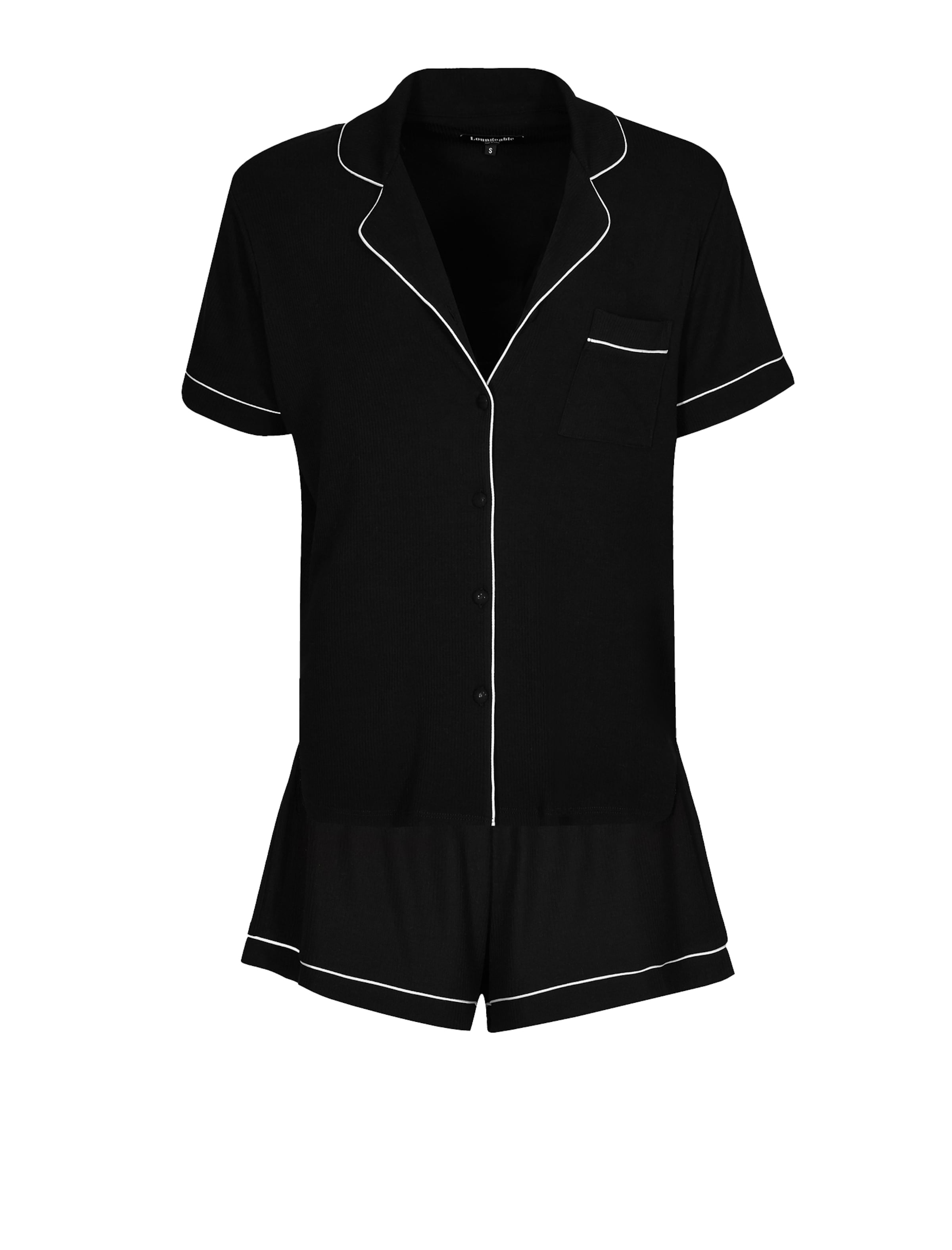 Loungeable Shorty in Schwarz: Vorderseite