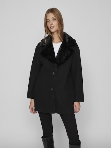 Vila Petite Between-Seasons Coat 'Metil' in Black: front