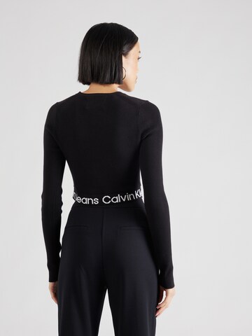 Calvin Klein Jeans Pletena jopa | črna barva