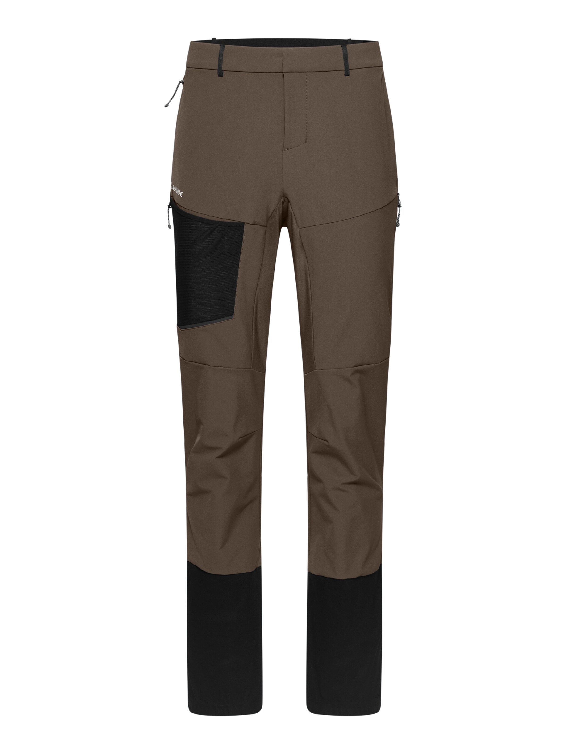VAUDE Regular Outdoor trousers 'Larice' in Brown: front