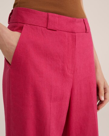 WE Fashion Wide Leg Bukser med fals i pink