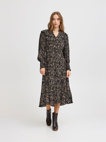 Robe-chemise 'Irfina' Atelier Rêve en marron : devant