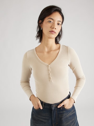 HOLLISTER Shirts i beige: forside