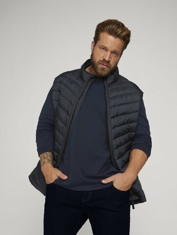 Gilet TOM TAILOR Men + en bleu