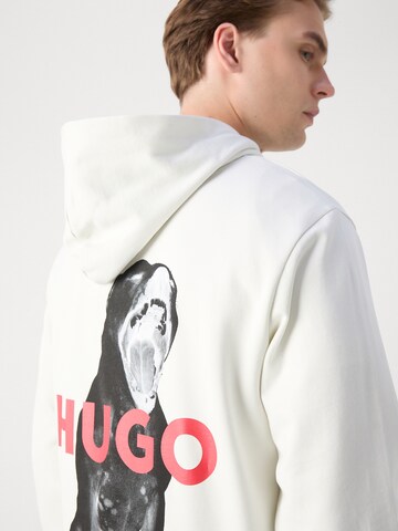 Sweat-shirt 'Dartchon' HUGO en blanc