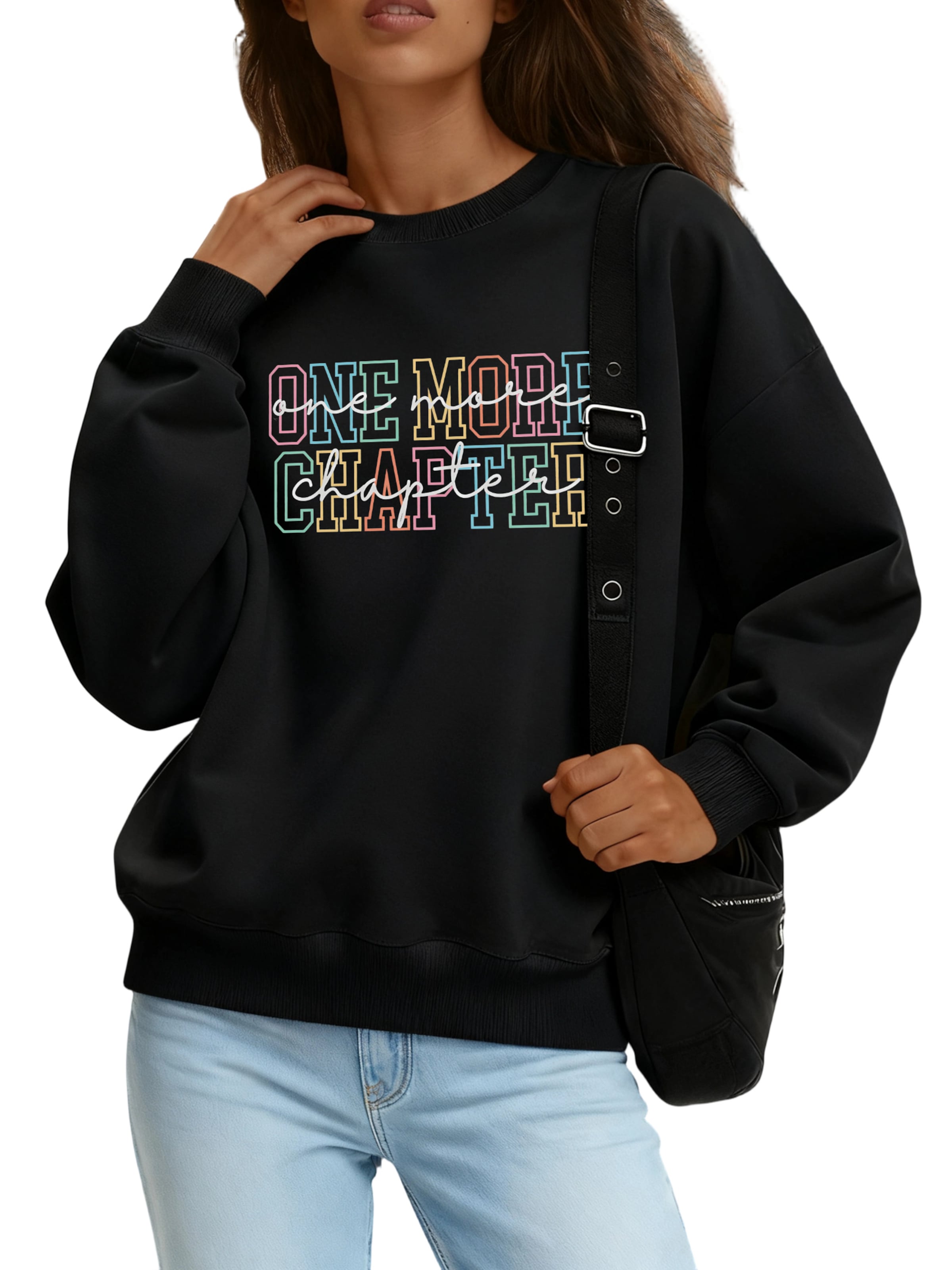 GORHEY Sweatshirt in Black: front