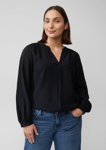 s.Oliver Blouse in Zwart: voorkant