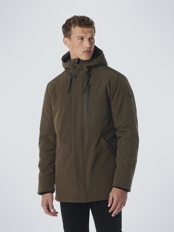 No Excess Performance Jacket in Brown: front