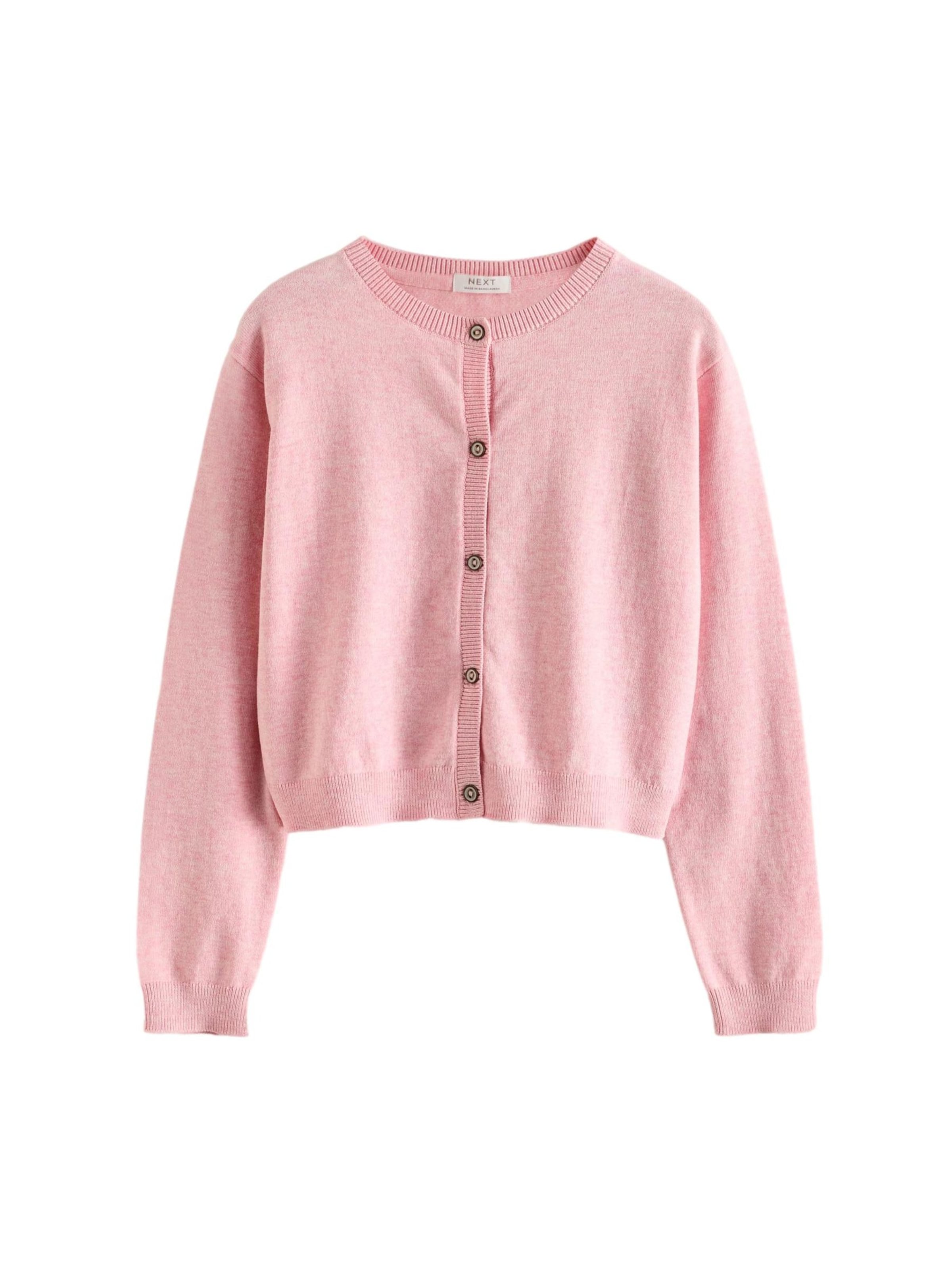 Next - Casaco de malha em rosa: frente