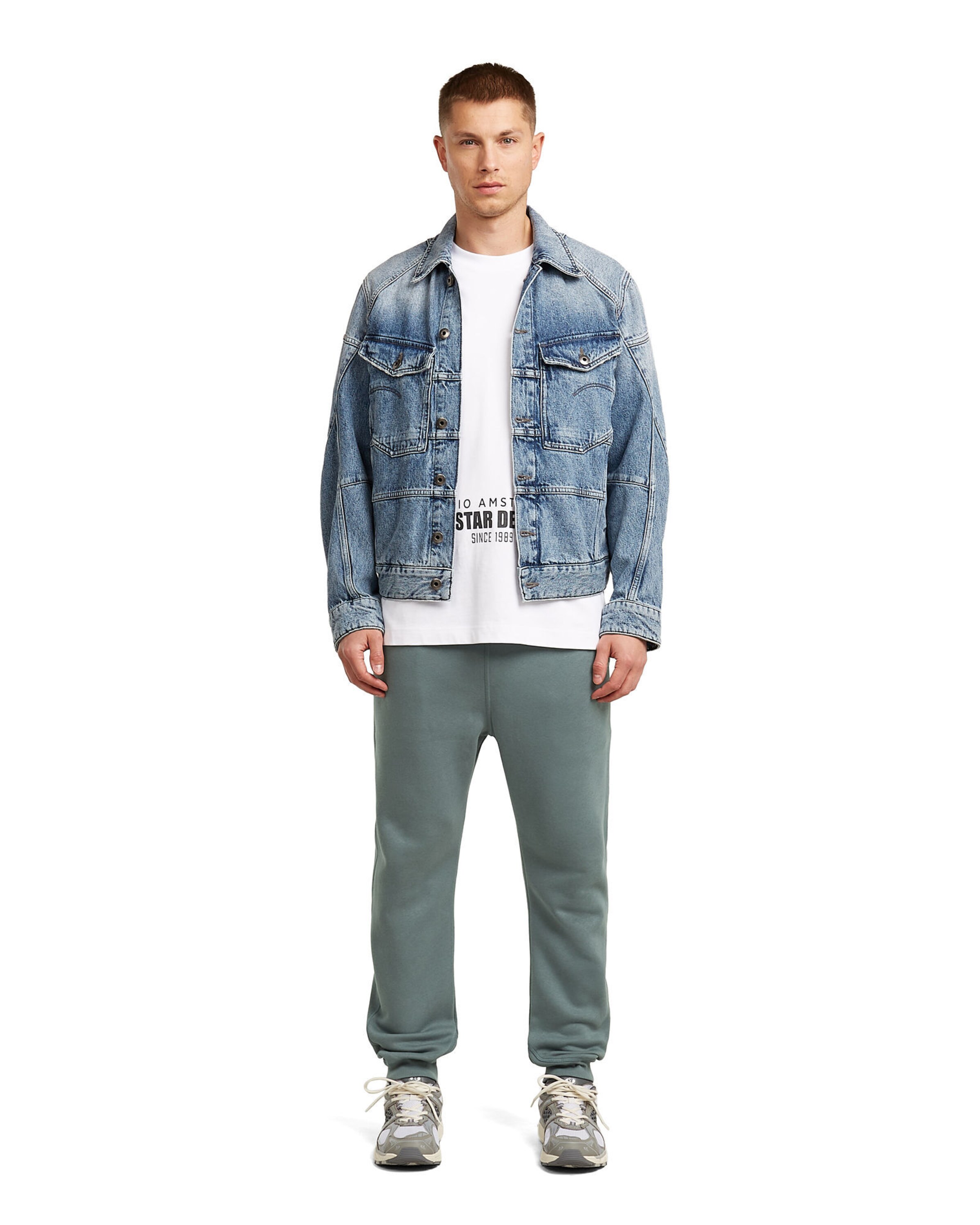 G-STAR Tapered Trousers 'Type C' in Green