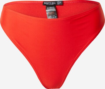 sarkans Nasty Gal Bikini apakšdaļa: no priekšpuses