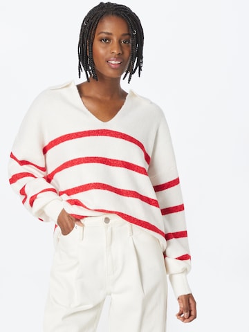 Pull-over 'Noola' PIECES en blanc : devant