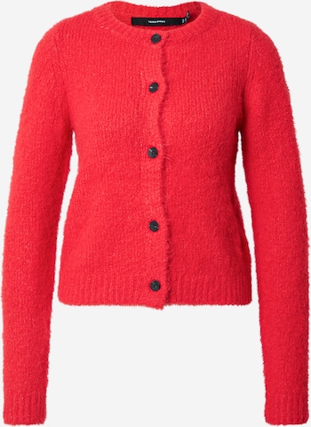 VERO MODA Knit cardigan 'VMNOVAH' in Red: front