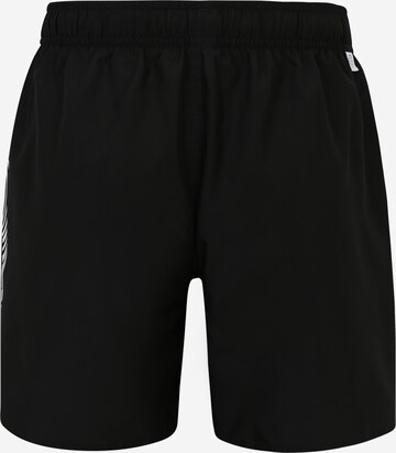 ADIDAS SPORTSWEAR Athletic Swim Trunks 'Short  Mid 3-Stripes' in Black