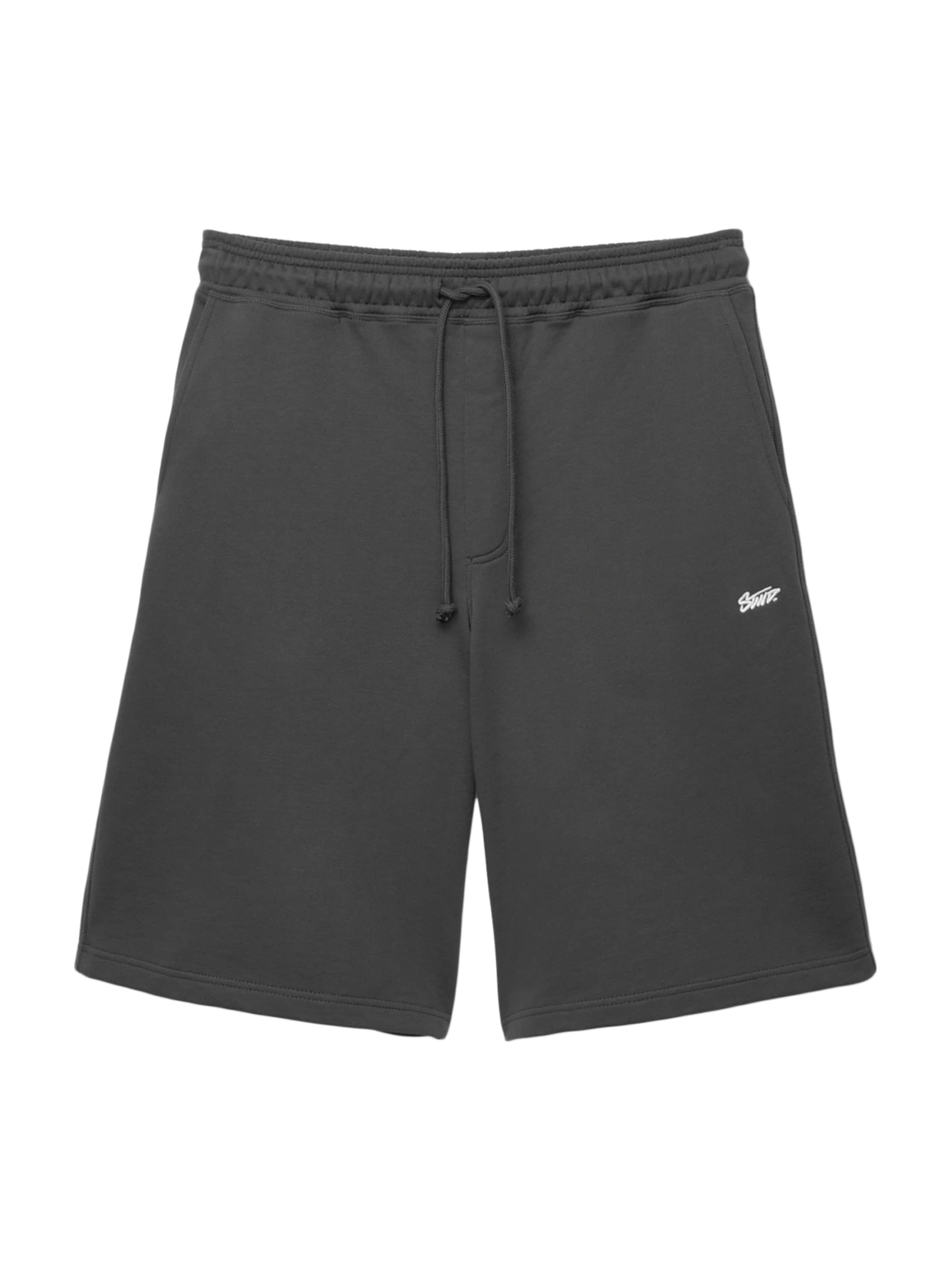 Pull&Bear Vrečasti Hlače | siva barva: sprednja stran