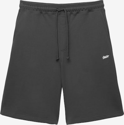 Pull&Bear Housut värissä tummanharmaa / valkoinen, Tuotenäkymä