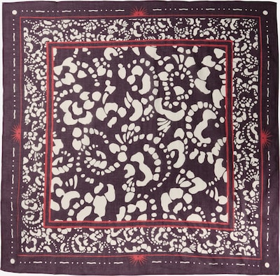 Street One Studio Tuch in hellbeige / aubergine / pastellrot, Produktansicht