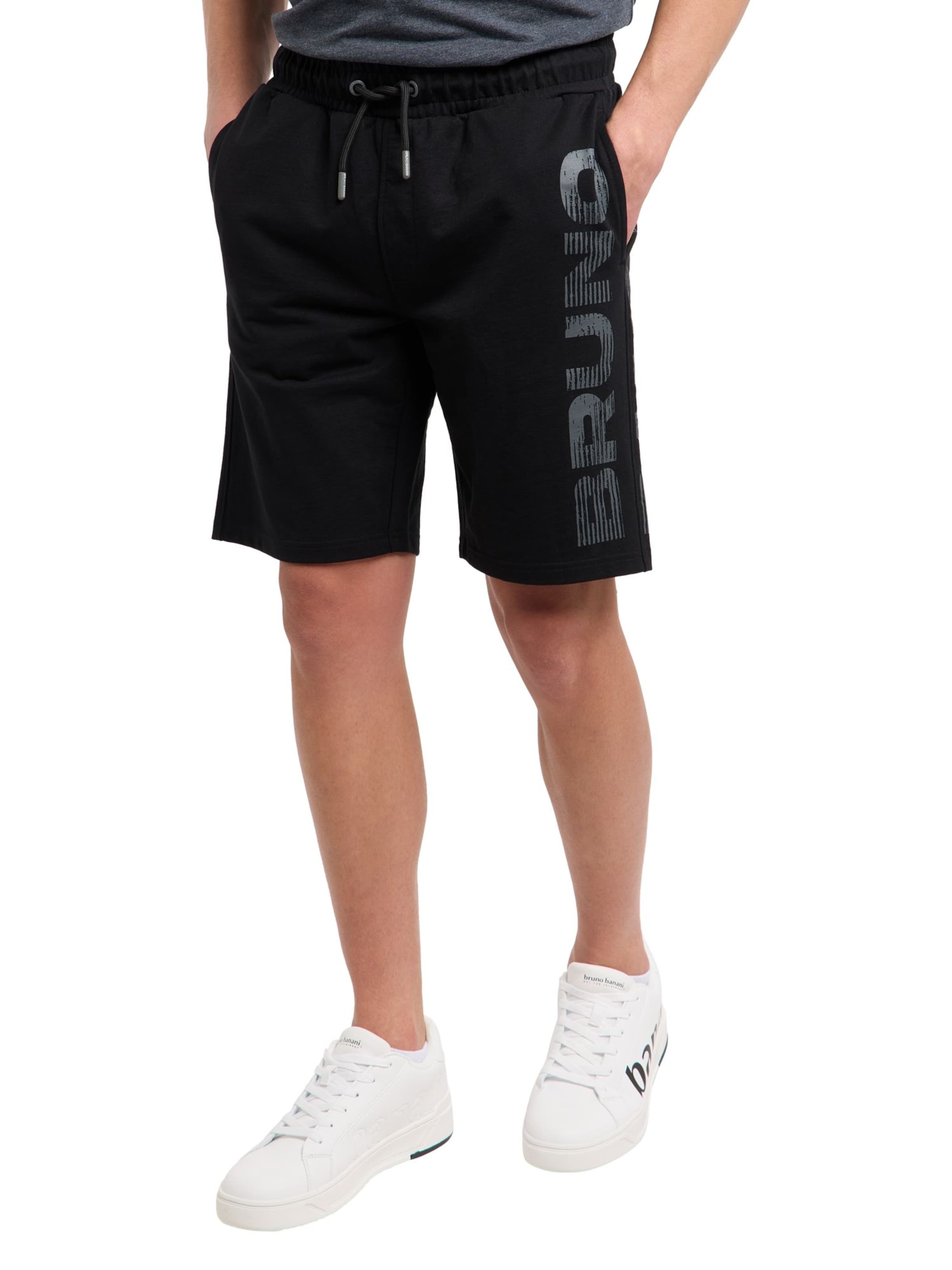 Regular Pantalon 'Graves' Bruno Banani en noir : devant