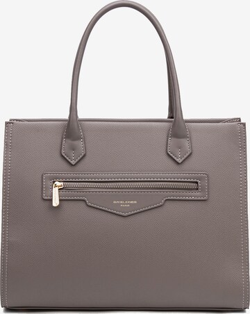 Borsa a mano 'Borsa a Mano Donna Vegan Leather con Zip e Tracolla Rimovibile - David Jones' di David Jones in marrone: frontale