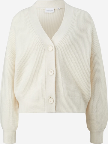 comma casual identity Knit Cardigan in Beige: front