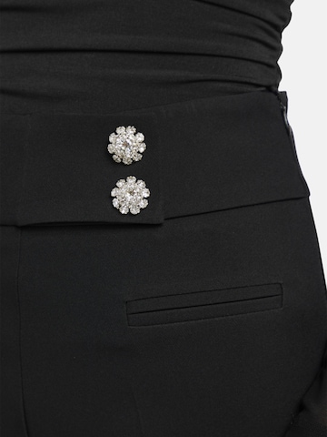 Regular Pantalon à plis 'Coreana' Nicowa en noir