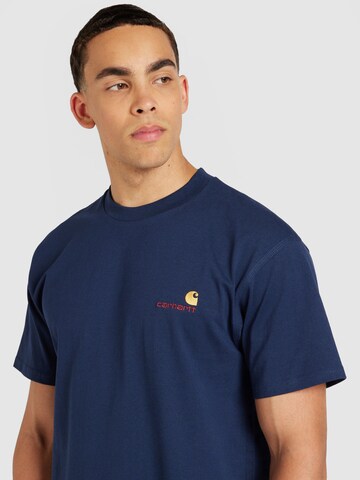 Carhartt WIP - Camiseta 'American Script' en azul