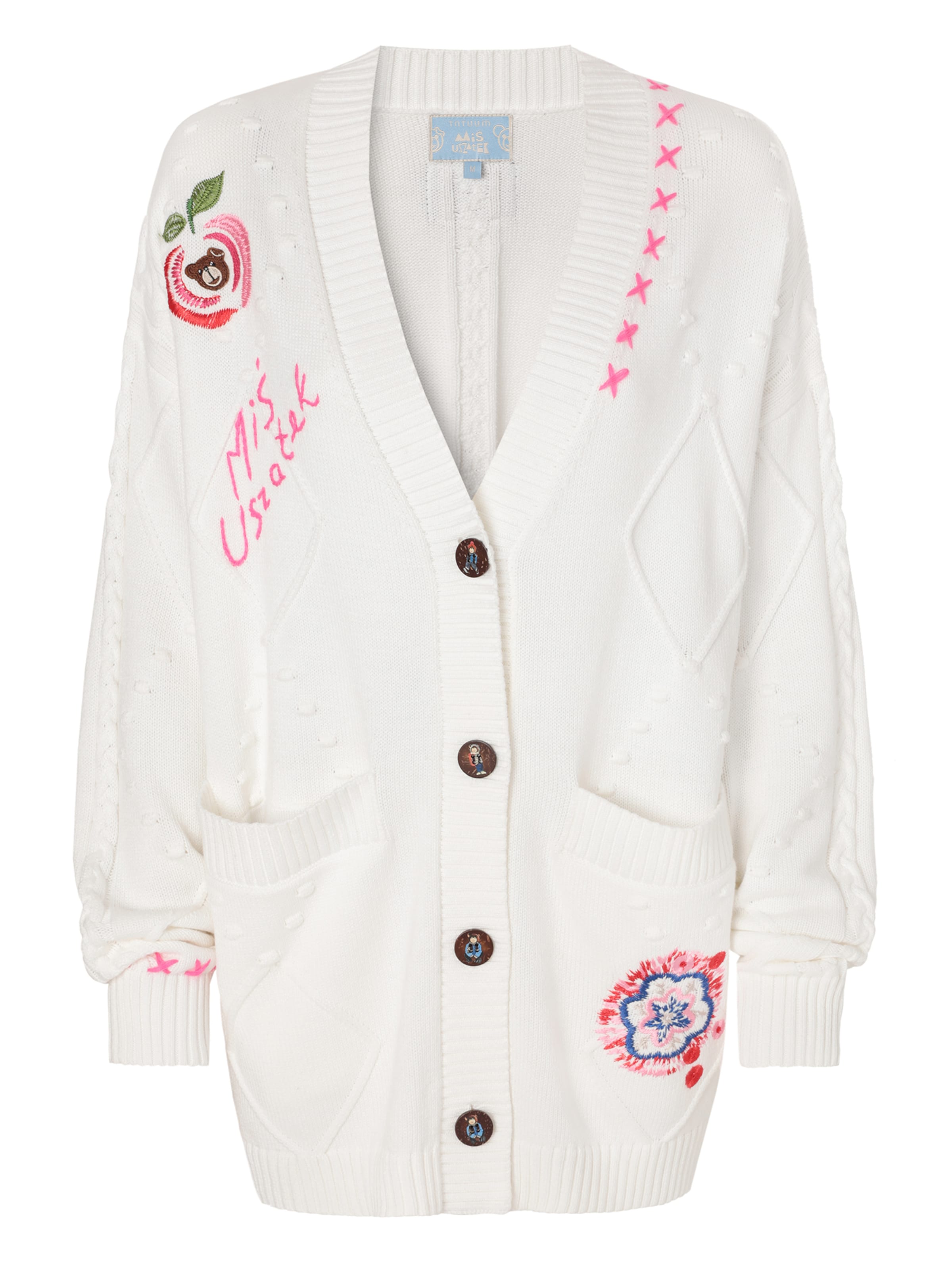 TATUUM Knit cardigan 'SLAVA' in White: front