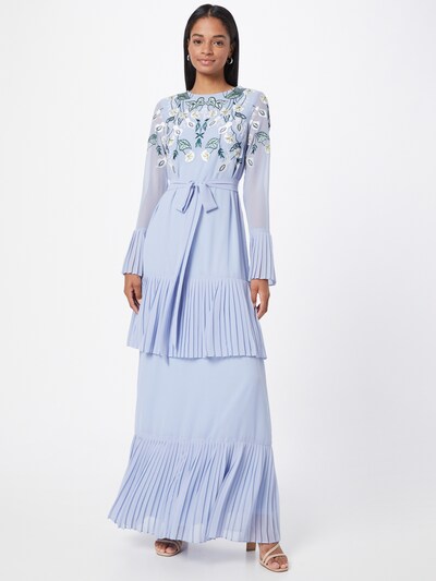 Rochie de seară Frock and Frill pe verde / verde smarald / mov deschis / alb, Vizualizare model
