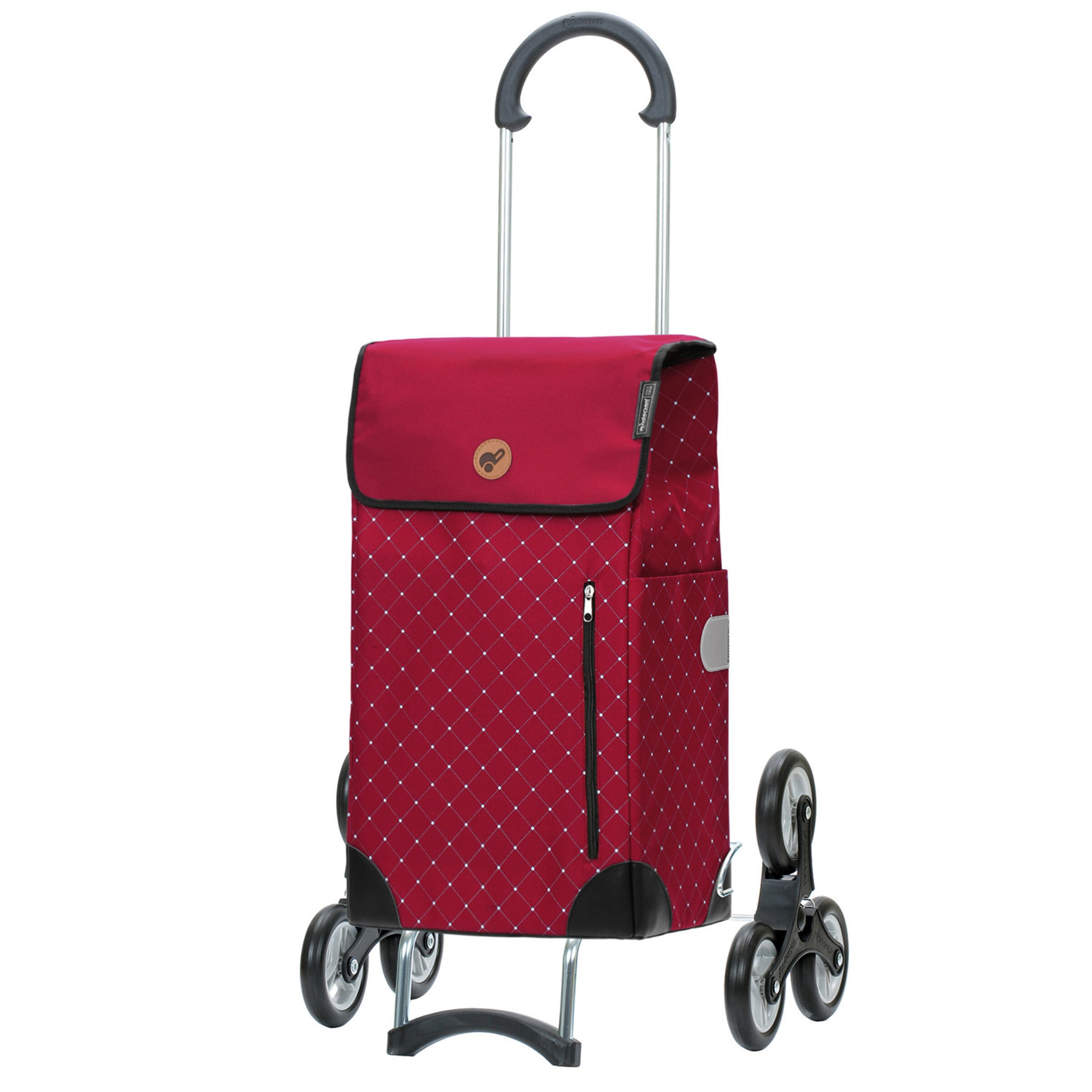 Andersen Shopper Trolley 'Scala' in Rood: voorkant