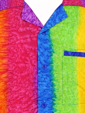 King Kameha Shirt 'Rainbow Vertikal' in Mixed colors