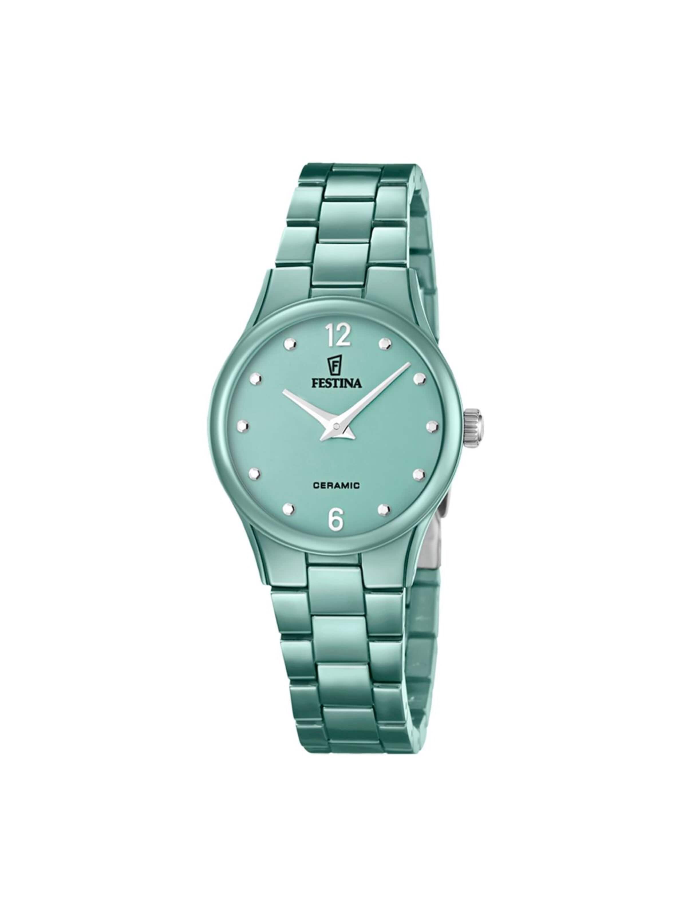 FESTINA Analog watch in Green: front