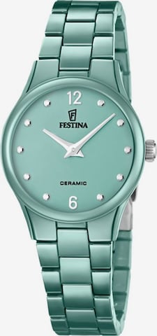 Montre à affichage analogique FESTINA en vert : devant