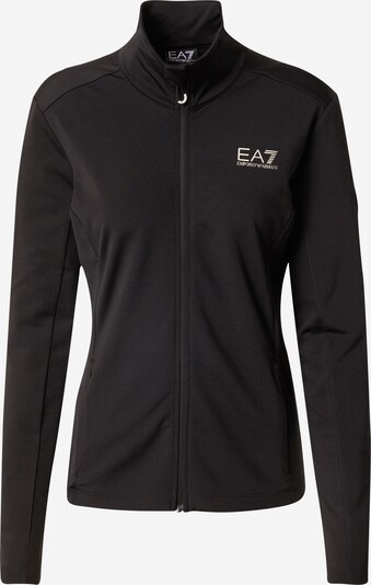 EA7 Emporio Armani Sportjacke in creme / schwarz, Produktansicht