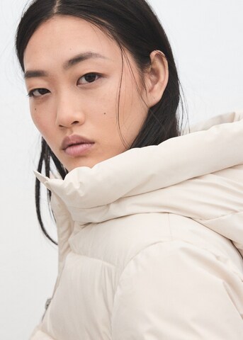 MANGO Winter Coat 'Tokyo' in White