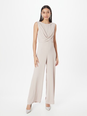 Coast Jumpsuit in Beige: front