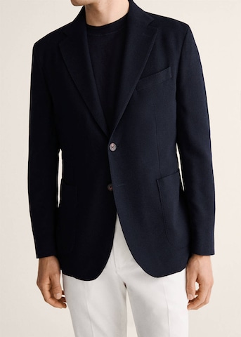 MANGO MAN Slim fit Suit Jacket 'Azure' in Blue