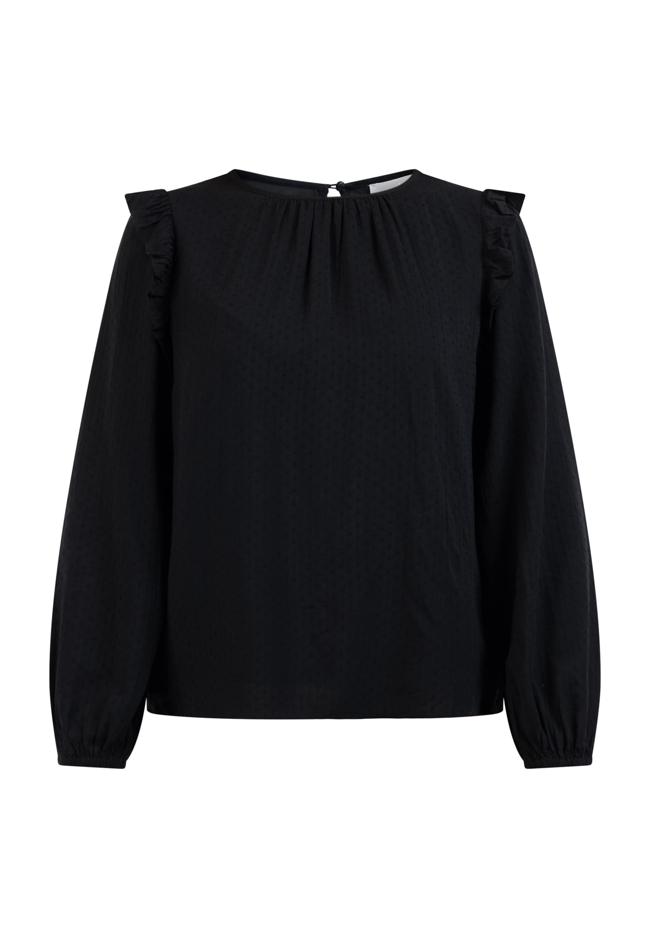 Usha Bluse in Schwarz: Vorderseite