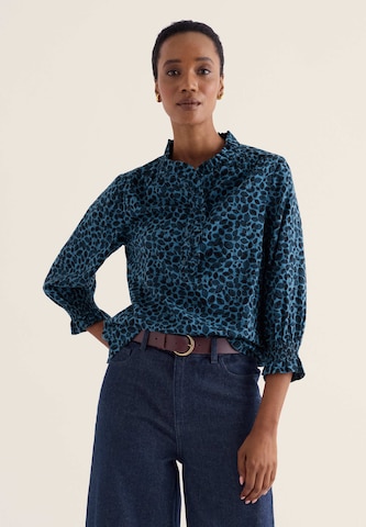 Camicia da donna 'Feather Star' di Seasalt Cornwall in blu: frontale