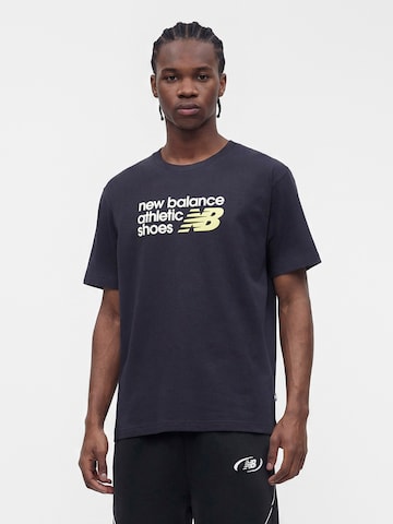 T-Shirt new balance en bleu : devant