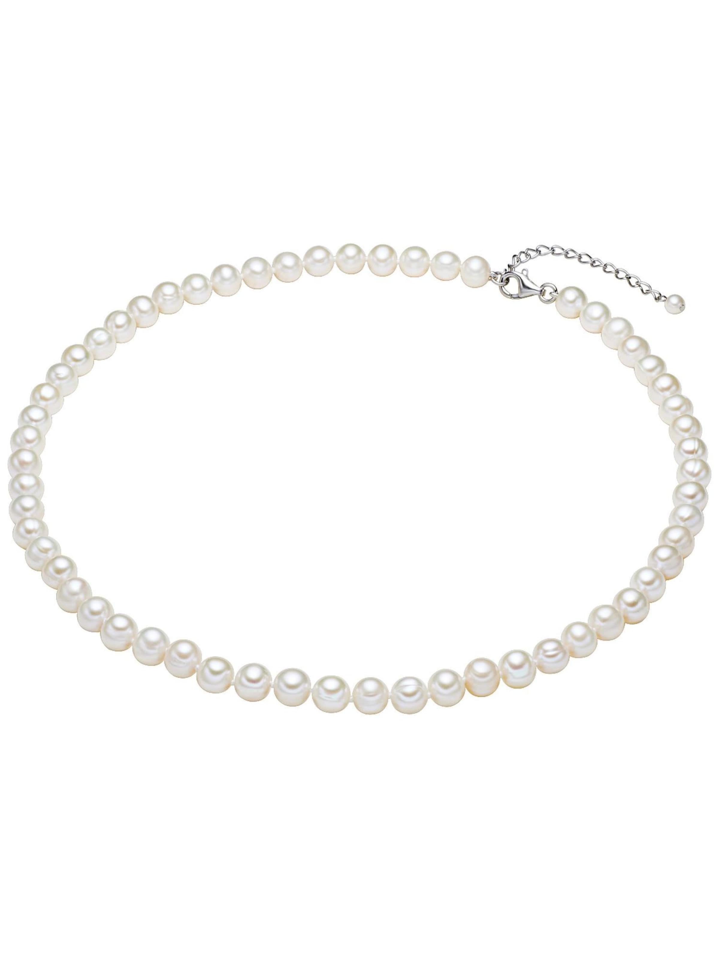 Valero Pearls Ketting in Wit: voorkant