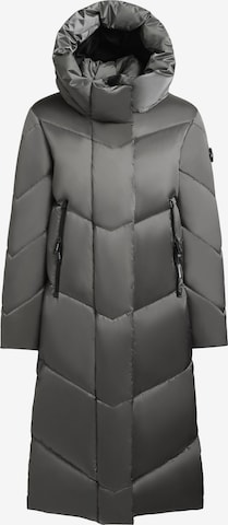 khujo Pitkä talvitakki 'Manelia' värissä harmaa: etupuoli