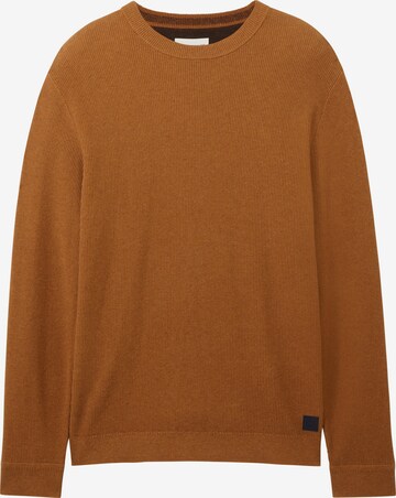 TOM TAILOR Sweater in Brown: front