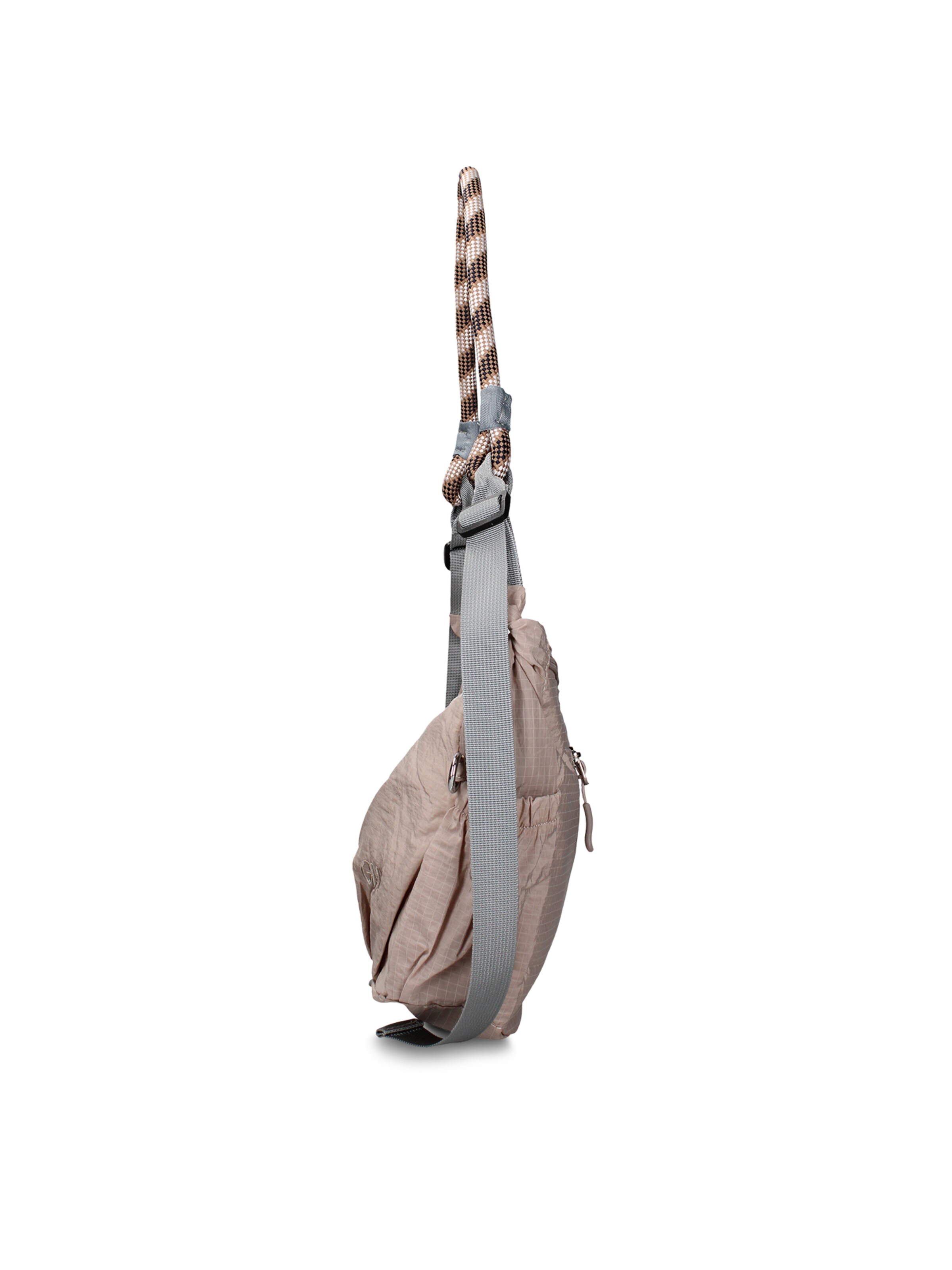 Borsa a spalla 'Borsa a Spalla Donna Gianmarco Venturi Pelle Vegana PU con Zip' di GianMarco Venturi in grigio