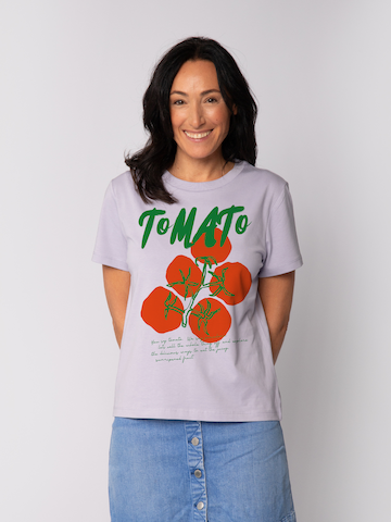 Watapparel Shirt 'Tomato' in Lila: voorkant