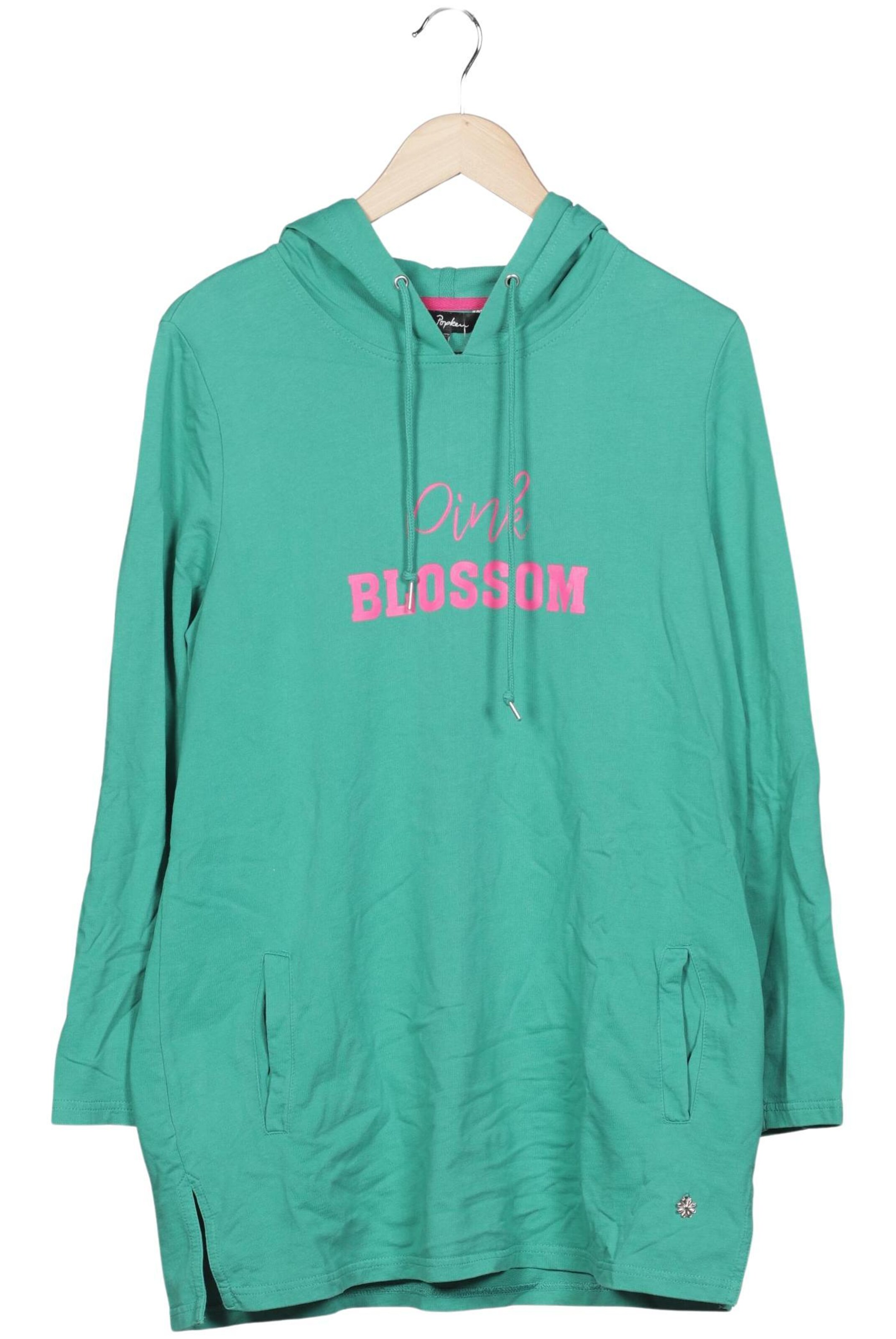 Ulla Popken Sweatshirt & Zip-Up Hoodie in XL in Green: front