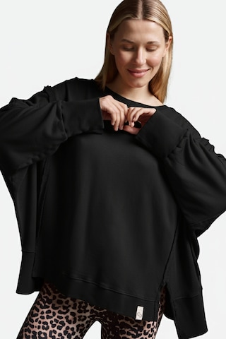 Cotton Candy Sweatshirt in Schwarz: Vorderseite