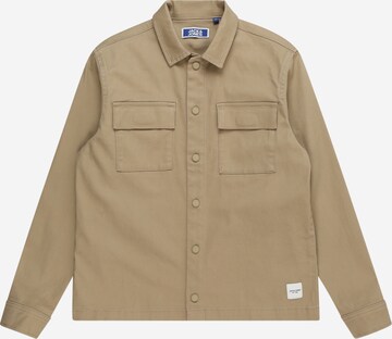 Chemise 'EON' Jack & Jones Junior en beige : devant