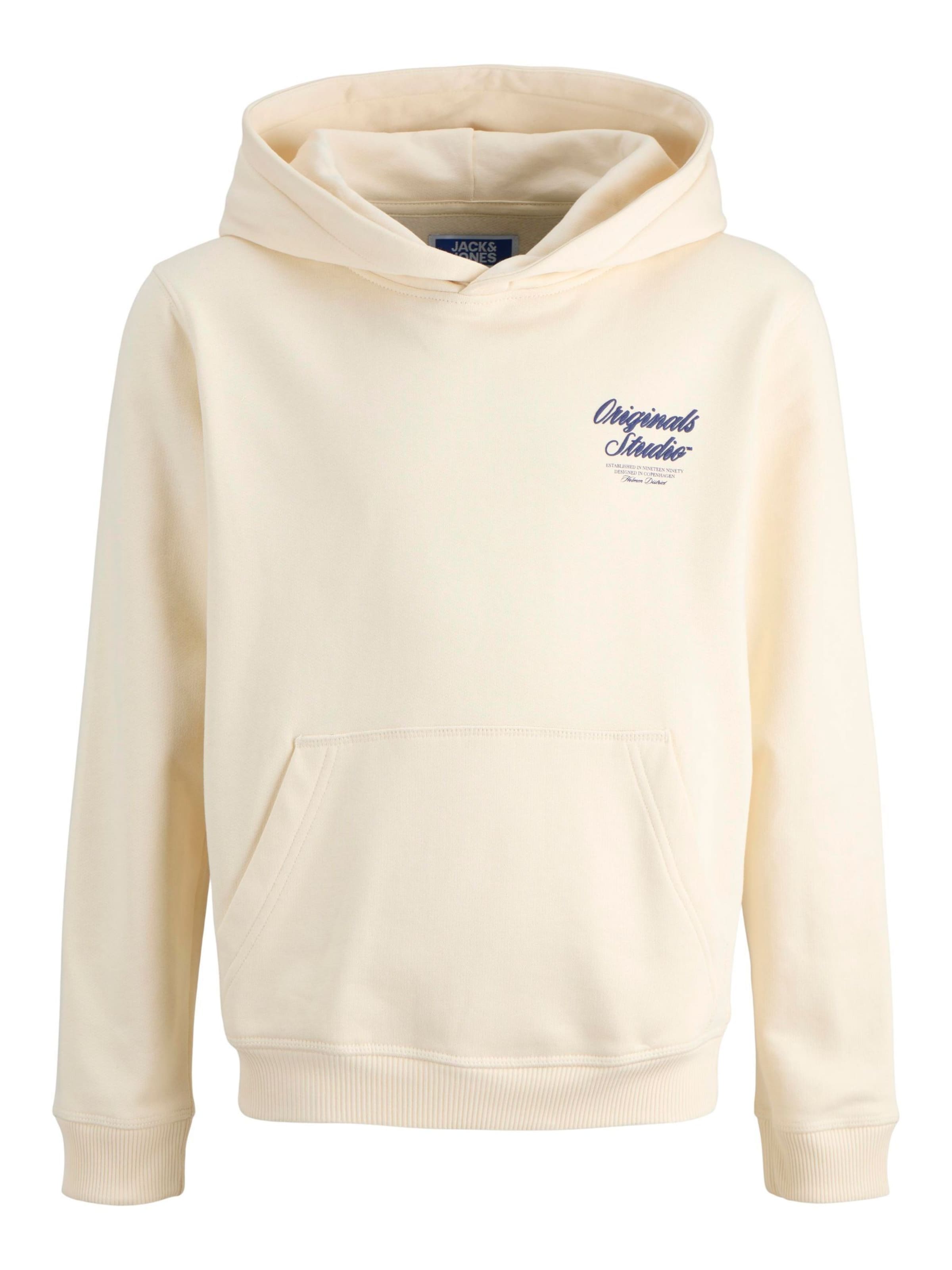 Sweat Jack & Jones Junior en blanc : devant